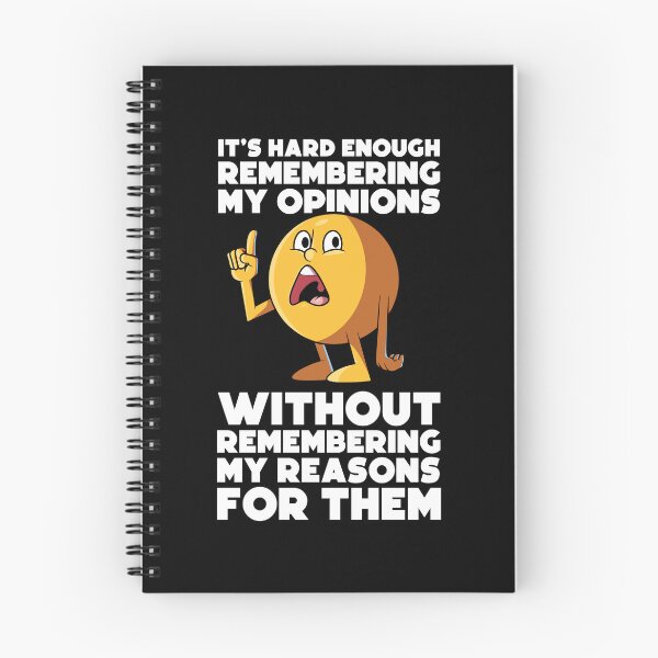 Item preview, Confused emoji sarcastic quote – “It’s hard enough remembering my opinions” funny relatable design (on dark colors) designed and sold by messy-nessie.