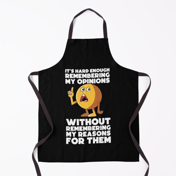Item preview, Confused emoji sarcastic quote – “It’s hard enough remembering my opinions” funny relatable design (on dark colors) designed and sold by messy-nessie.