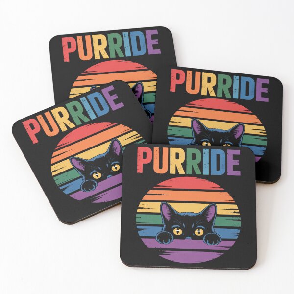 Item preview, Pride Cat Gay LGBTQ Rainbow Flag designed and sold by TikCore.