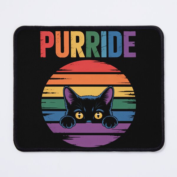 Item preview, Pride Cat Gay LGBTQ Rainbow Flag designed and sold by TikCore.