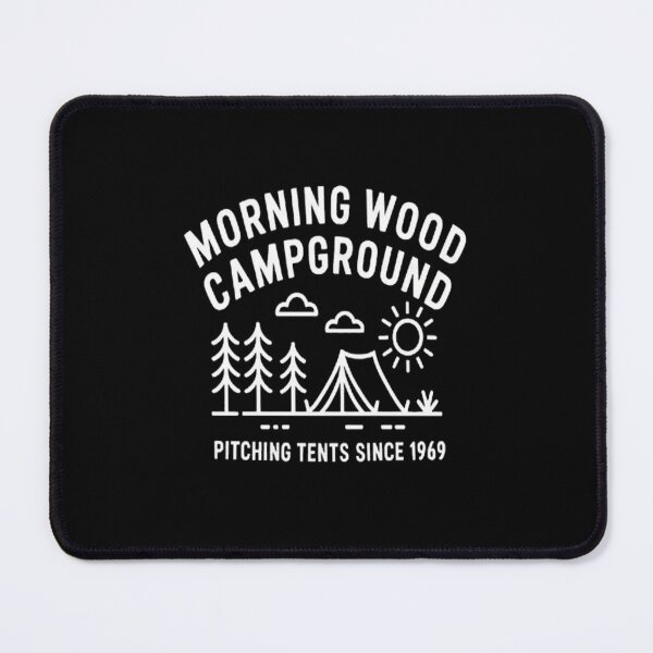 Item preview, Morning and Pitching Tents Campground Camping designed and sold by brinbotty.