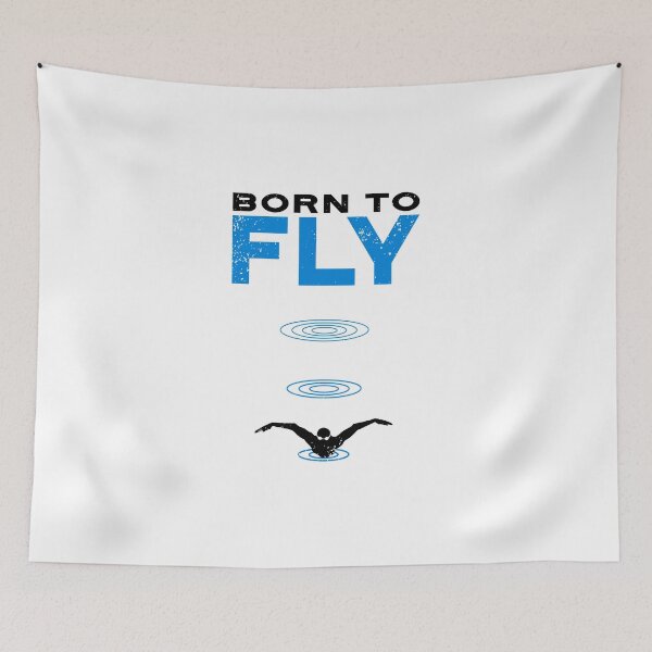 Item preview, Swim Mens Born to Fly 2 designed and sold by oberdoofus.