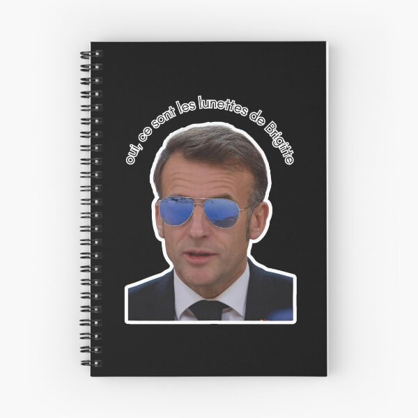 Item preview, Even Emmanuel Macron wearing sunglasses designed and sold by Crealice.