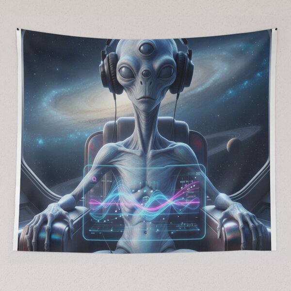 Item preview, Cosmic Beats: The intergalactic DJ designed and sold by ArtLote.