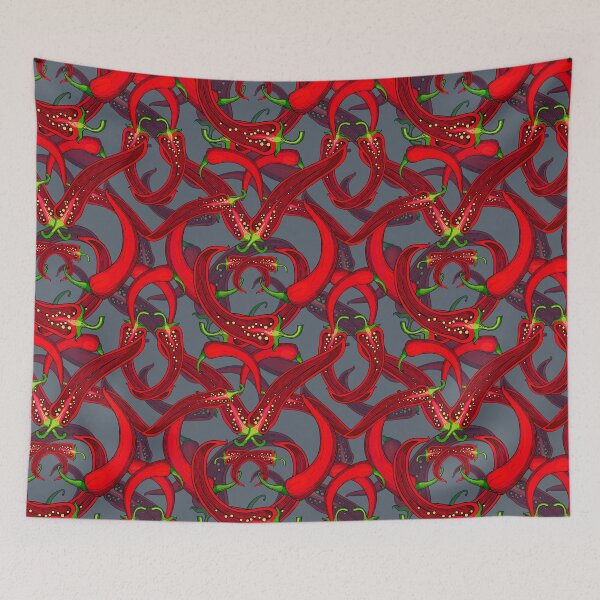 Item preview, Red chili peppers designed and sold by babanovaesha.