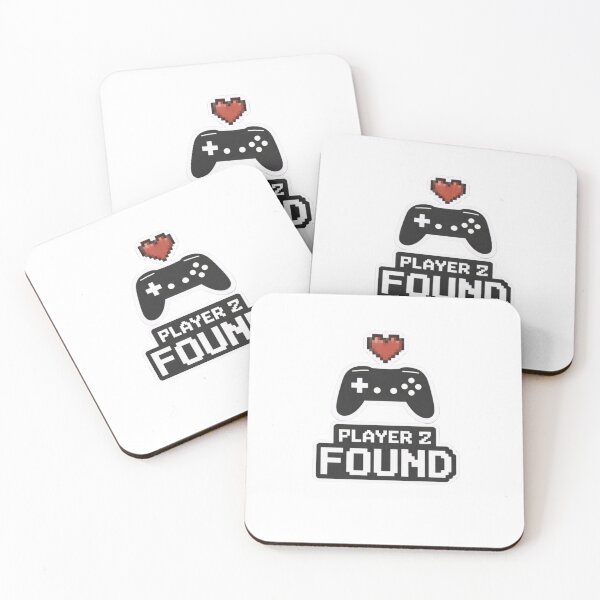 Item preview, Player 2 Found Gamer Valentine Quote with Controller and Pixel Heart designed and sold by Lumiart1408.