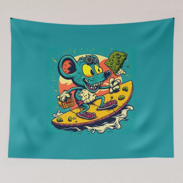 Item preview, Surfer Rat designed and sold by Retro Skate Shop.