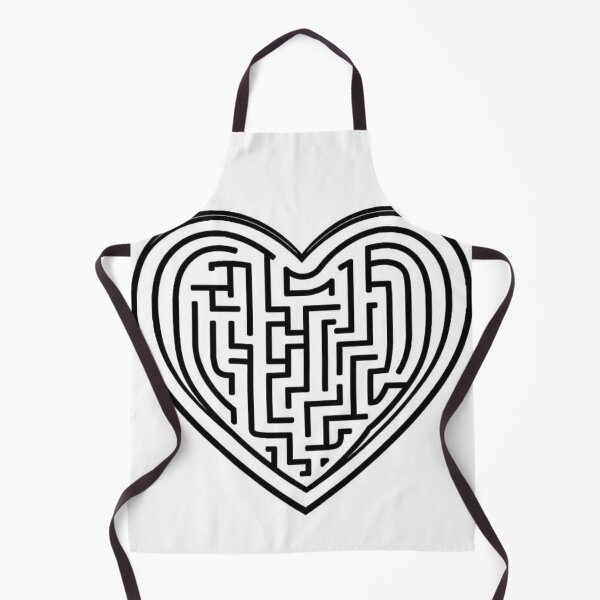 Item preview, Heart shaped mazes Relaxing Black and White Line Art designed and sold by Kookyclan.