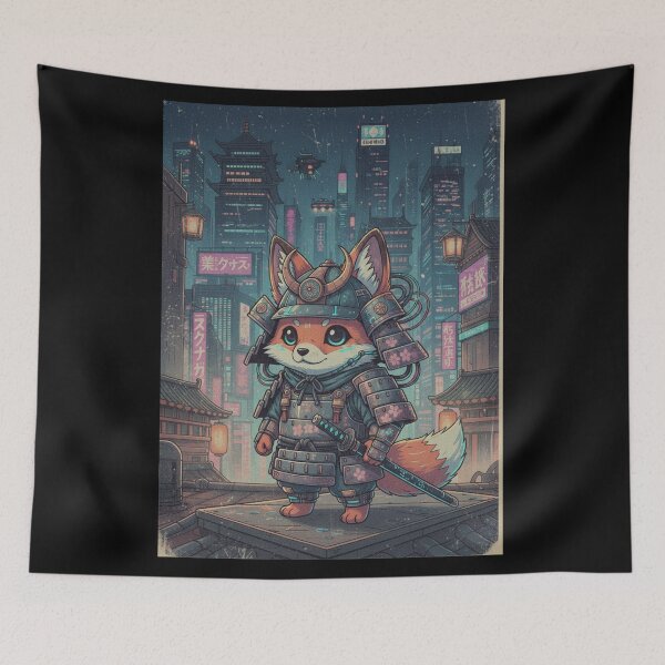 Item preview, Cyber Samurai Kitsune designed and sold by FoxVibes.