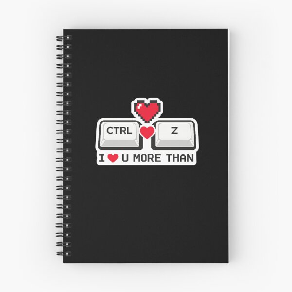 Item preview, I Love You More Than Ctrl Z Funny Geek Valentine Keyboard Pun designed and sold by Lumiart1408.