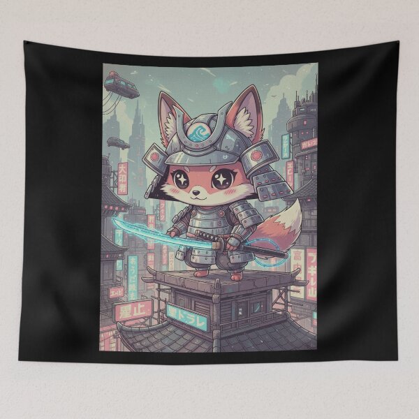 Item preview, Cyber Shogun Kitsune designed and sold by FoxVibes.