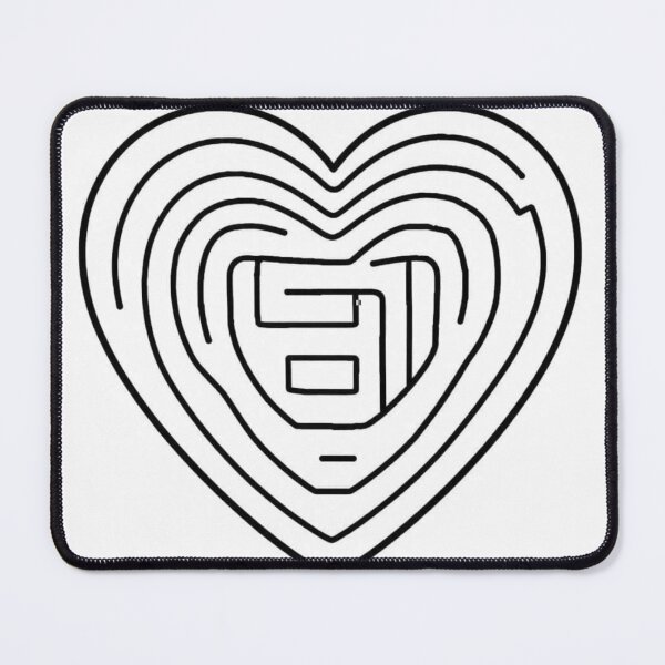 Item preview, Lybirth shaped mazes Relaxing Black and White Line Art designed and sold by Kookyclan.