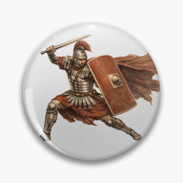 Item preview, Roman Legionnaire Battle Warrior Art designed and sold by Retr0Tshirts.