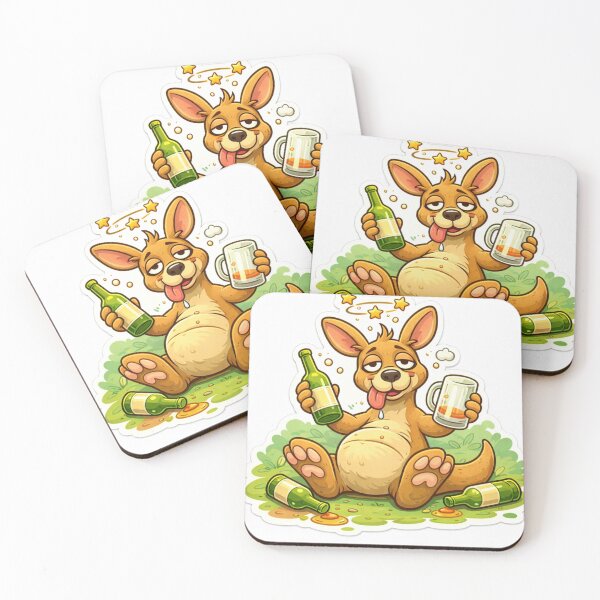 Item preview, Drunk Kangaroo designed and sold by Ahirukana.