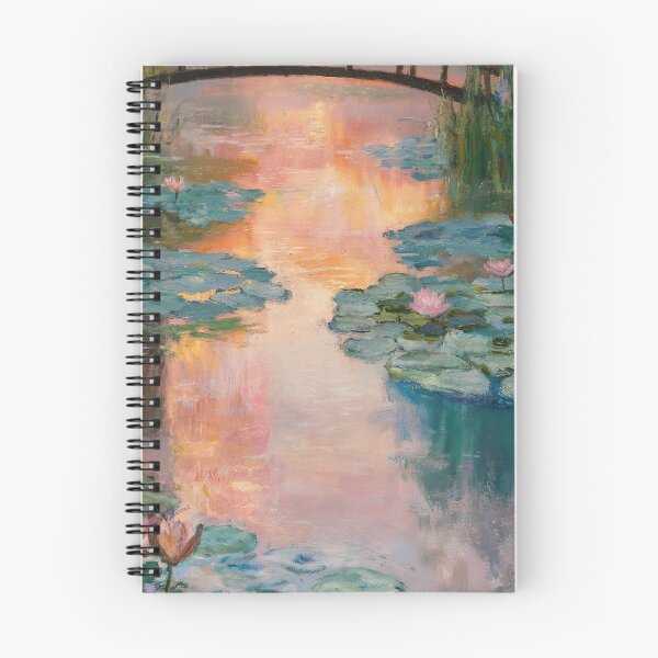 Item preview, Claude Monet Water Lilies Painting | Impressionist Pond with Bridge | Tranquil Fine Art Print designed and sold by Tamas Das.
