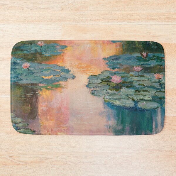 Item preview, Claude Monet Water Lilies Painting | Impressionist Pond with Bridge | Tranquil Fine Art Print designed and sold by Tamas Das.