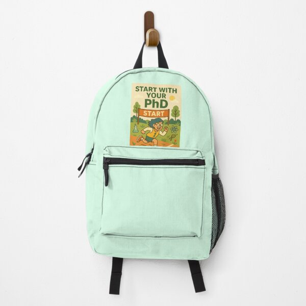 Item preview, Start with Your PhD – Female Cartoon Scientist Marathon - Nature/Ecology/Botany designed and sold by gre47.