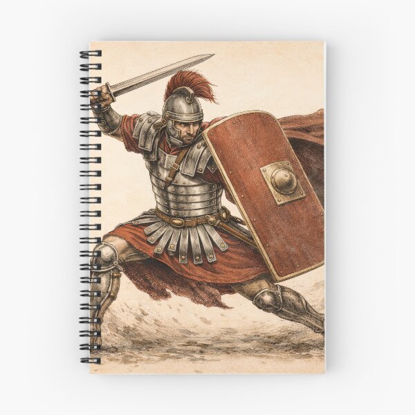 Item preview, Roman Legionnaire Battle Warrior Illustration designed and sold by Retr0Tshirts.