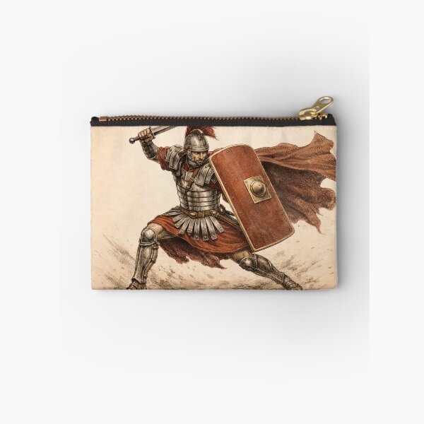 Item preview, Roman Legionnaire Battle Warrior Illustration designed and sold by Retr0Tshirts.
