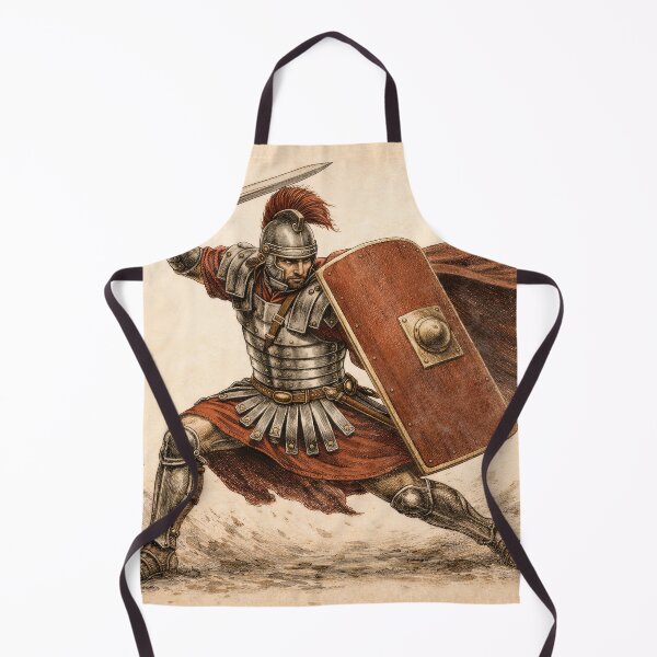 Item preview, Roman Legionnaire Battle Warrior Illustration designed and sold by Retr0Tshirts.