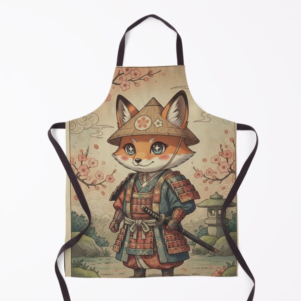 Item preview, The Valiant Sakura Fox Samurai designed and sold by FoxVibes.