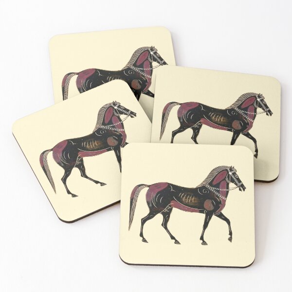 Item preview, The Pride of Corinth: Archaic Greek Horse Black-Figure Art designed and sold by FreiherrPK.