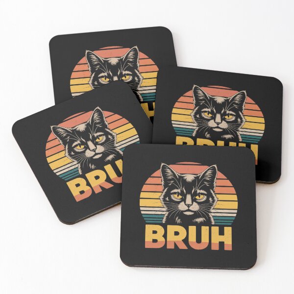 Item preview, Meme saying Bruh Cat Men Women Kids designed and sold by FadeOfThrone.