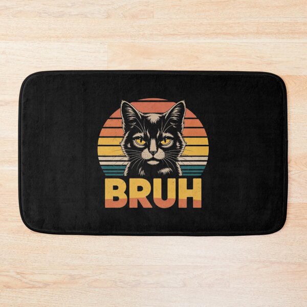 Item preview, Meme saying Bruh Cat Men Women Kids designed and sold by FadeOfThrone.