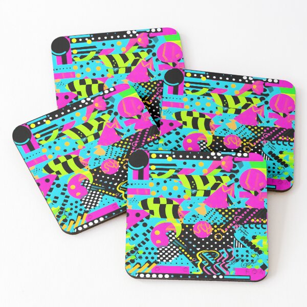 Item preview, 1980's Memphis Design Style Fluro Pattern 2 designed and sold by Retro Skate Shop.