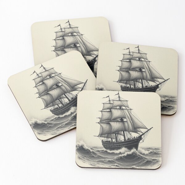 Item preview, Galleon on Stormy Seas designed and sold by magdalashore.