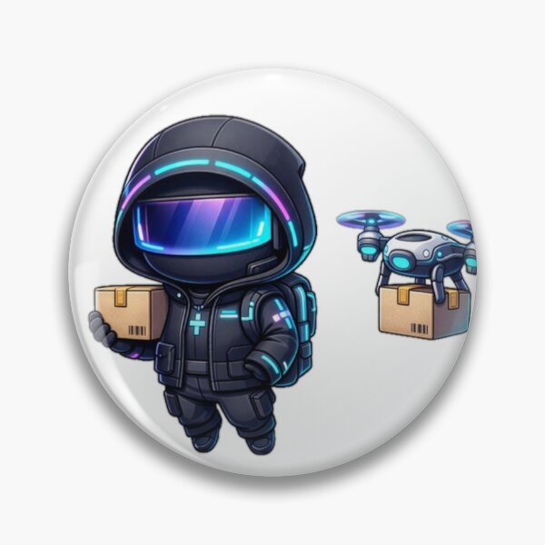 Item preview, Delivery Bot – Futuristic Courier Droid designed and sold by the-dovlat.