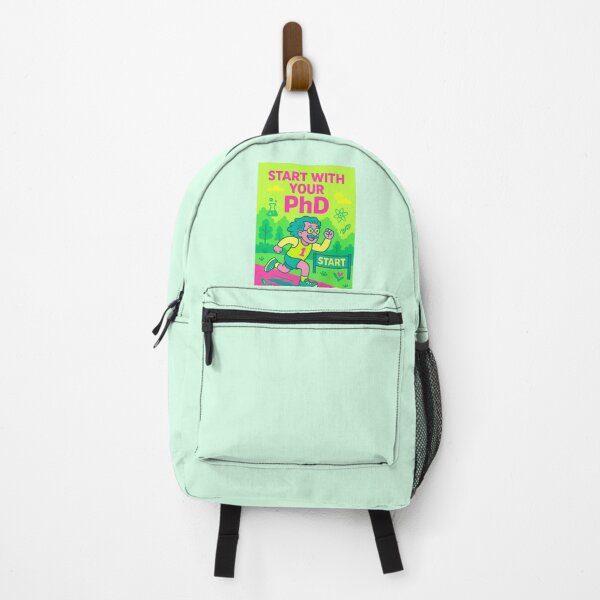 Item preview, Fluo Start with Your PhD, you are old enough! – Cartoon Scientist Marathon designed and sold by gre47.