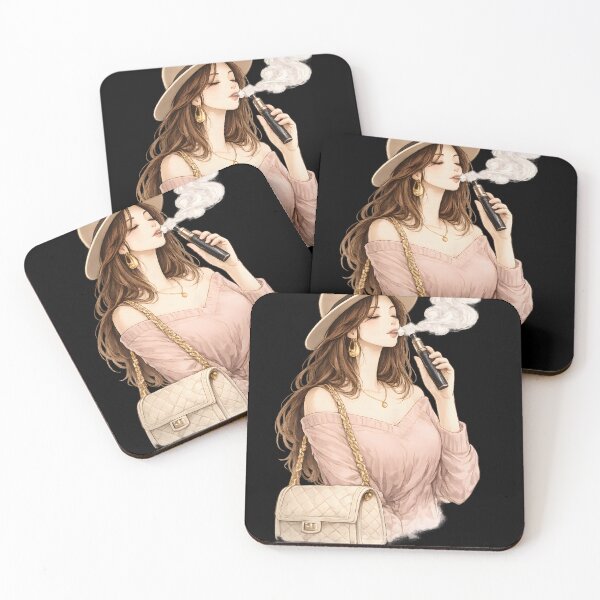 Item preview, Soft Elegance Vape – Feminine Fashion Vape Illustration designed and sold by House of Taste Designs.
