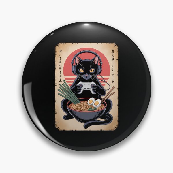 Artikelvorschau, Japanische Katzen-Gamer-Controller-Ramen-Gaming entworfen und verkauft von TikCore.