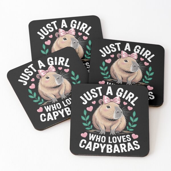 Item preview, Just Girl Who Loves Capybaras Capy Rodent Girls Kids Women designed and sold by MarryIsMonth.