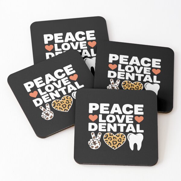 Item preview, Leopard Peace Love Dental Cute Dentist Heart designed and sold by TikCore.