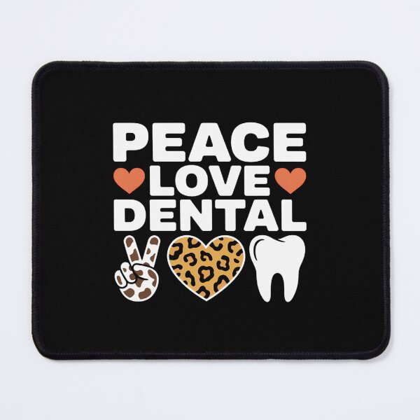 Item preview, Leopard Peace Love Dental Cute Dentist Heart designed and sold by TikCore.