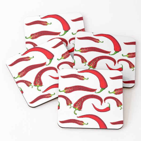 Item preview, Red chili peppers designed and sold by babanovaesha.