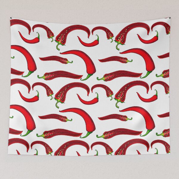 Item preview, Red chili peppers designed and sold by babanovaesha.