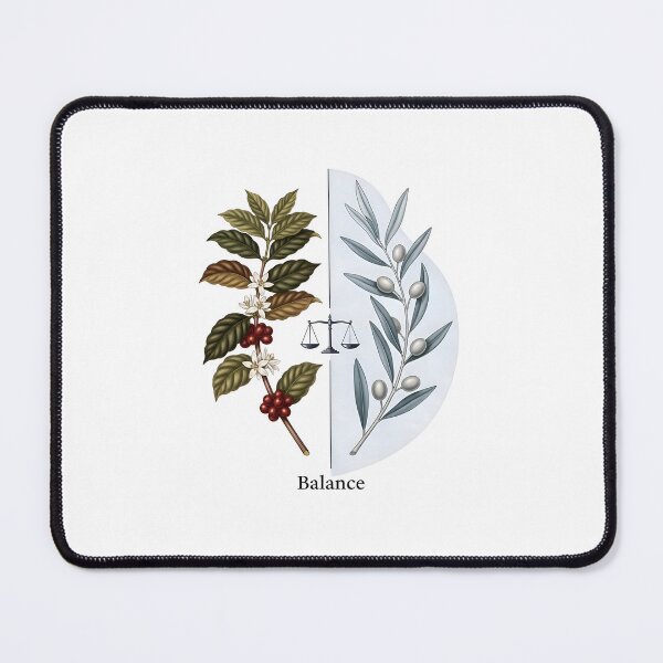 Item preview, Coffee and Olive Balance Illustration designed and sold by AbanoubStore.