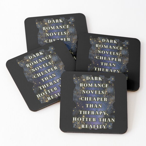 Item preview, Dark Romance Novels Cheaper Than Therapy Hotter Than Reality, for Spicy Book Lover designed and sold by DarkRomanceMom.