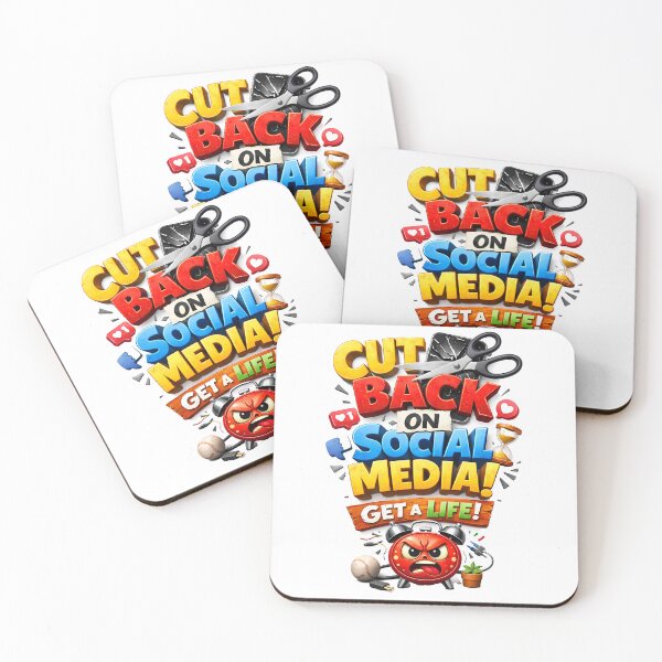 Item preview, Cut Back on Social Media designed and sold by MarkColeImaging.