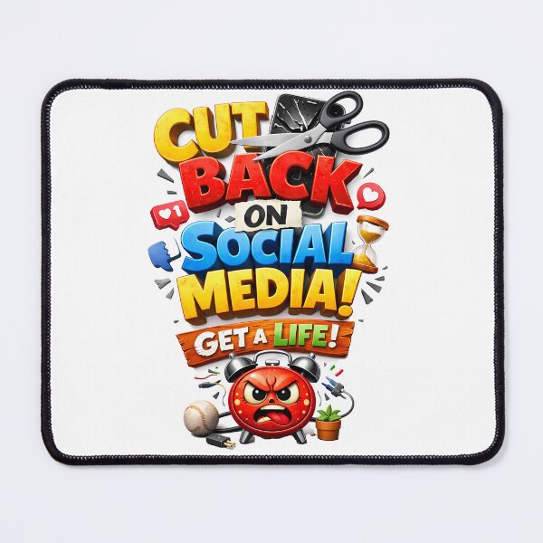 Item preview, Cut Back on Social Media designed and sold by MarkColeImaging.
