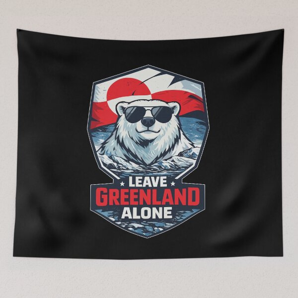 Item preview, Leave Greenland Alone Greenland Flag Bear Greenlanders designed and sold by Artifyo.