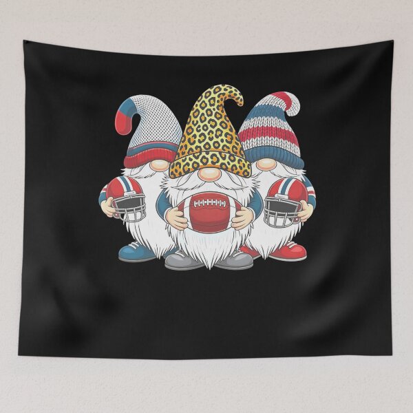 Item preview, American Football Leopard Gnomes Crew Men Women Kids designed and sold by clothesy7.