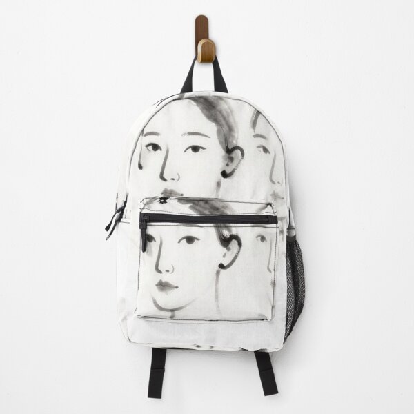 Item preview, Stylish Asian female black on white sketch images designed and sold by Andykinoz.