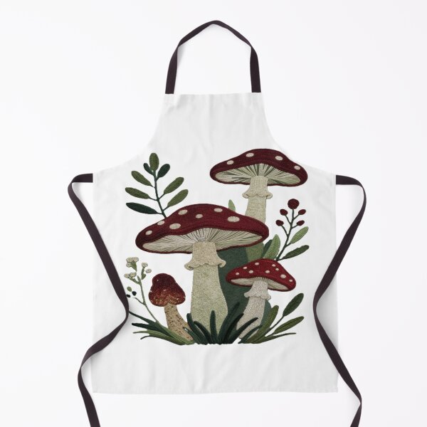Item preview, Embroidered Fly Agaric Mushrooms Patch – Folk Style Amanita designed and sold by myforestfog.