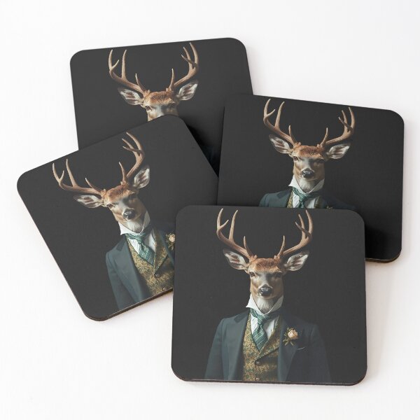 Item preview, Victorian Gentleman Stag Portrait designed and sold by EnviousPrints.