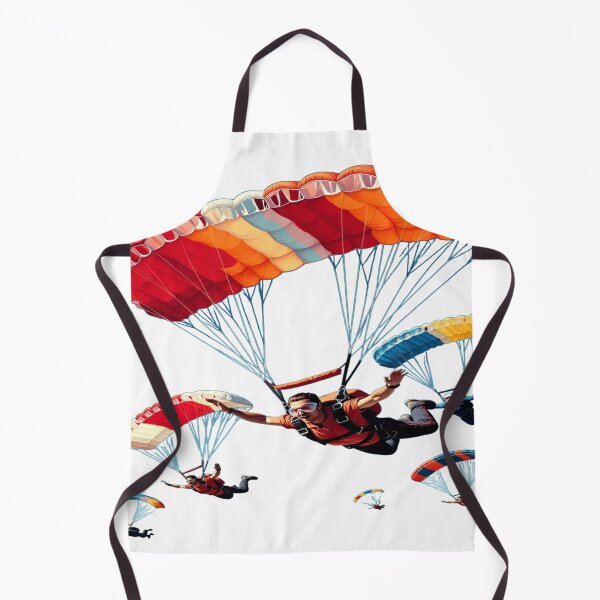 Item preview, Chasing the Sky – Colorful Skydivers in Mid-Air Parachute Formation designed and sold by Sushikidsntod.