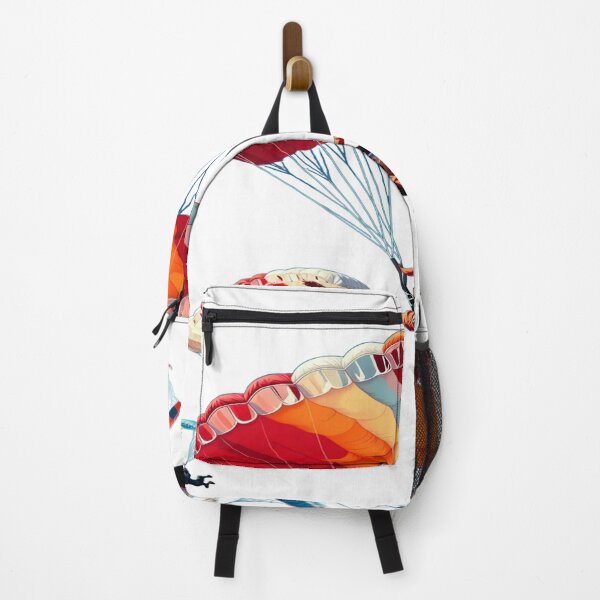 Item preview, Chasing the Sky – Colorful Skydivers in Mid-Air Parachute Formation designed and sold by Sushikidsntoddlers.